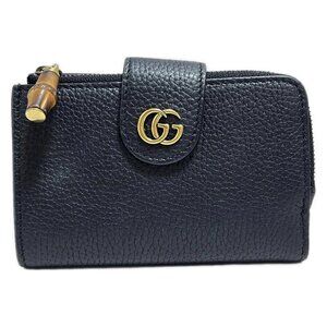 GUCCI Diana Double G with bamboo Leather Wallet bran399-100625